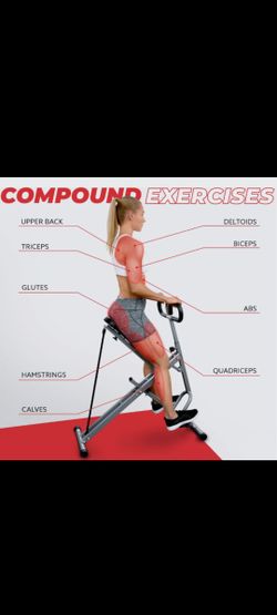 Health & Fitness Squat Assist Row-n-Ride Glutes Workout Exercise Trainer