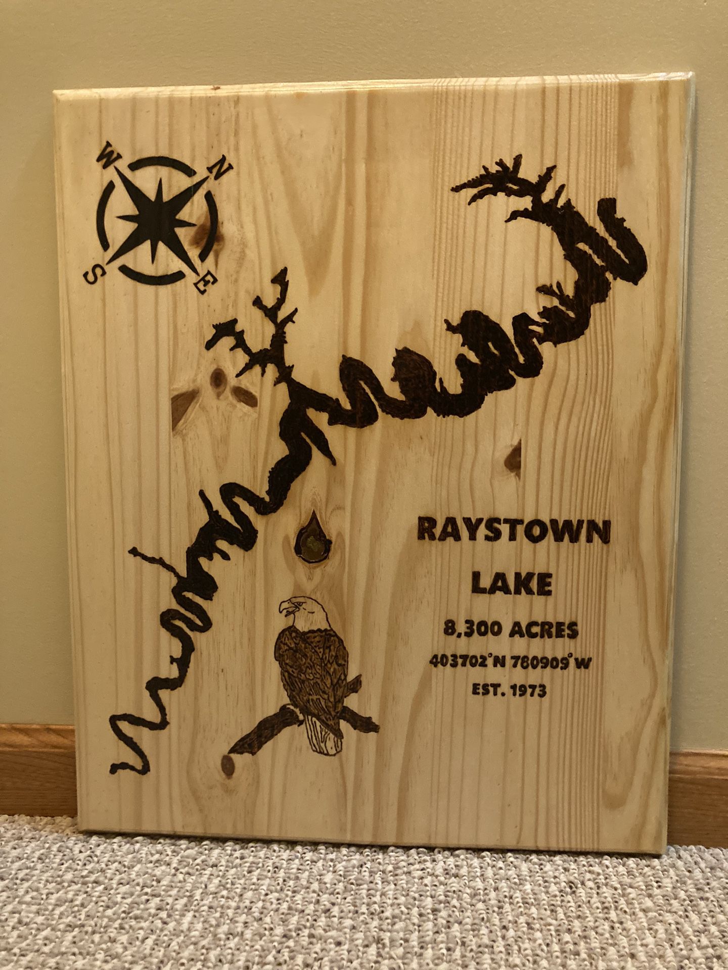 Raystown Lake Hand Made Maps 