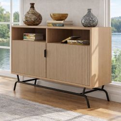 Blush Pink Buffet Server With 2-Storage Cabinet | Storage Cabinet
