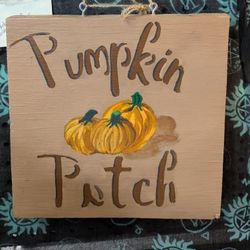 Handmade Pumpkin Patch Sign