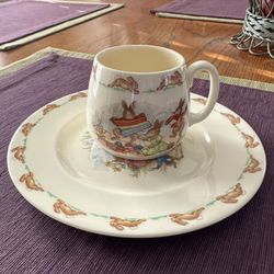 Vintage Royal Doulton Bunnykin China Plate
