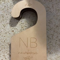 Baby Monthly Clothes Hanged