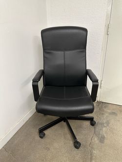 Office Chair Black Leather