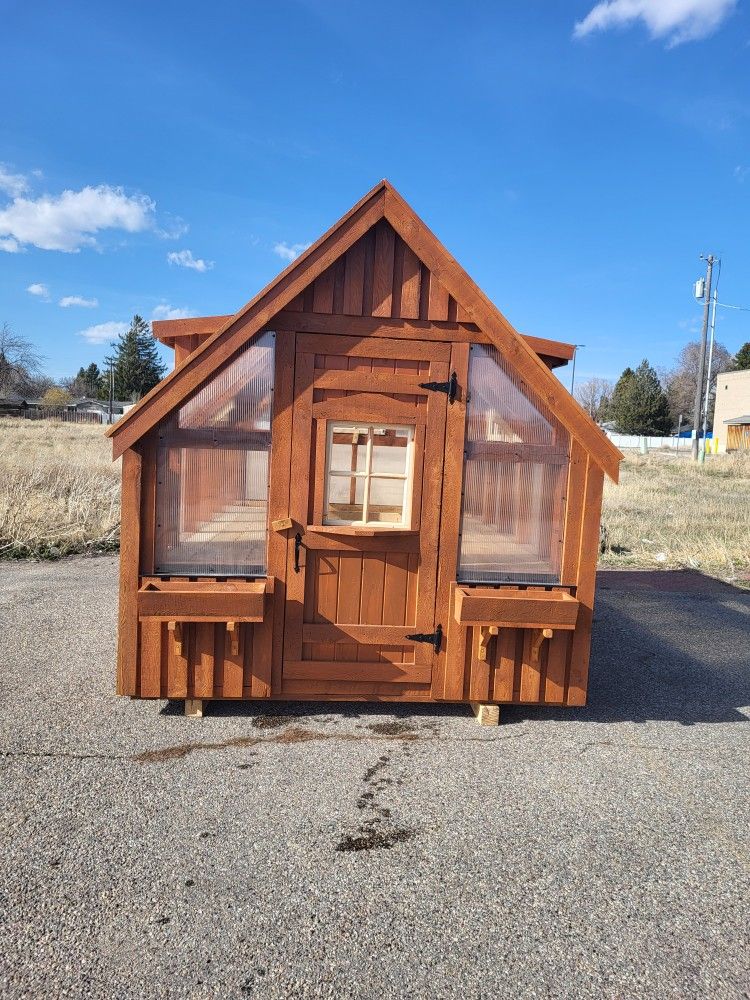 8x12 Rustic Greenhouse