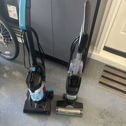 2 Bussel Vacuum And Bissel Floor Cleaner