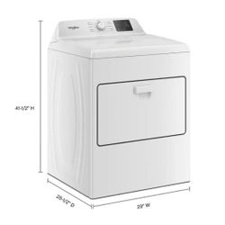 50% OFF - Whirlpool 7.0 cu ft Front Load Electric Dryer White w/ Adaptive Dry