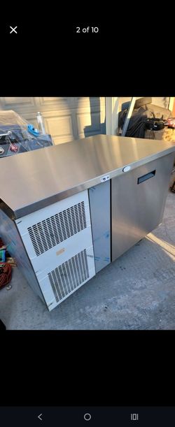 Commercial refrigerator and table stainless steel