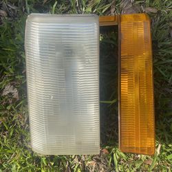 1(contact info removed) Ford F250 F350 F450 Superduty Excursion Headlights w/Amber Bumper Lamp