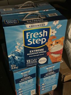 Fresh Step Clumping CAT LITTER four 18.5lb boxes