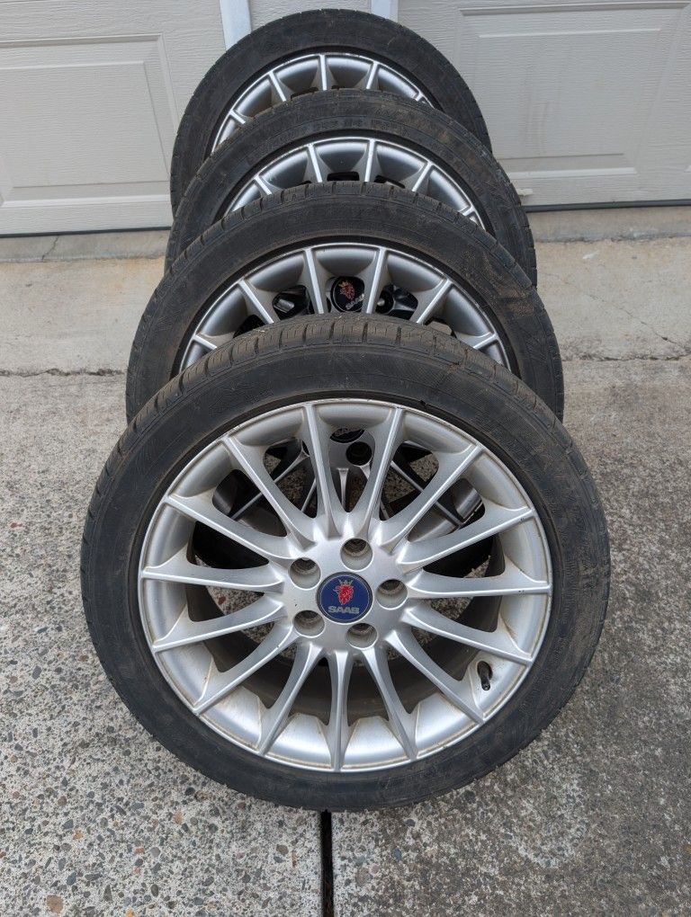 Saab 9-3 9-5 Rims 17 inch with 5x110 bolt pattern GM