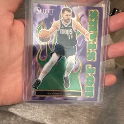 Luka Doncic Purple Green Prizm Card 