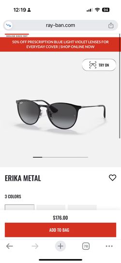 Rayban Erika Metal model 3574n