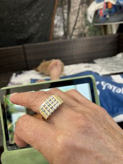 Solid Gold And Real Vintage Dimonds Not Man Made  