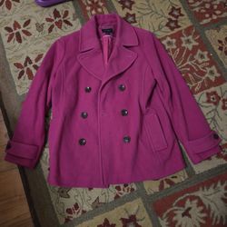 Lands End Size 16 Ladies Pea Coat Jacket