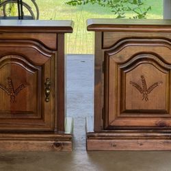 Solid Wooden End tables