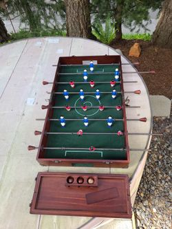 Solid Wood Tabletop Foldable Foosball Game