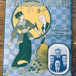1901 Large Format Sheet Music - There’s A Little Bit Of Bad In Every Good Little Girl #040312C