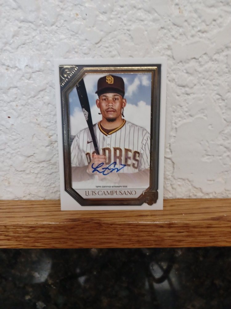 2021 Topps Gallery Luis Campusano Rookie Card AUTO RC #RA-LC San Diego Padres