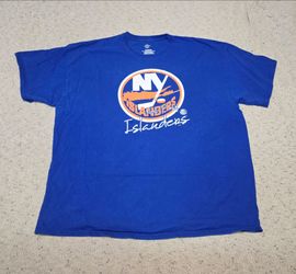 NHL New York Islanders T-Shirt Mens XXL Hockey Distressed Cotton Graphic Tee