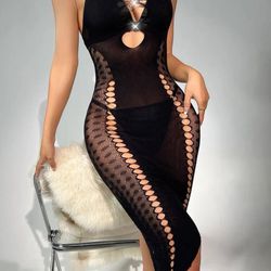 Black lingerie dress/new/one-size