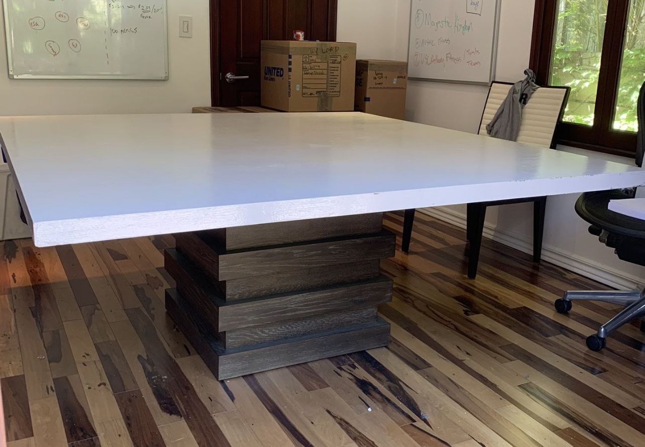 Restoration Hardware Stacked Square Dining Table