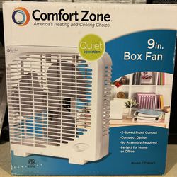 Comfort Zone 9 Inch Box Fan