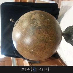 antique 10" terrestrial globe Brass Claw Feet