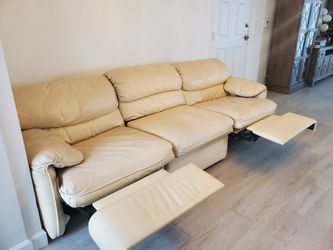 Bernhardt Recliner Leather Couch 