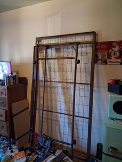 Free heavy duty trundle bed frame.