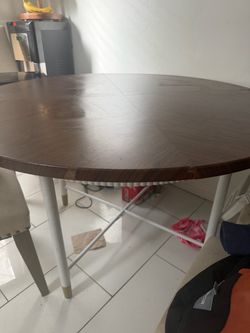 Dining table and chairs