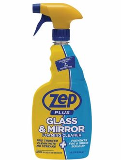 Zep Glass Cleaner Foaming, Alcohol and Ammonia-Free, For Glass and Mirrors, 32 oz