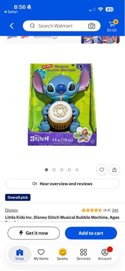 Disney Stitch Musical Bubble Machine