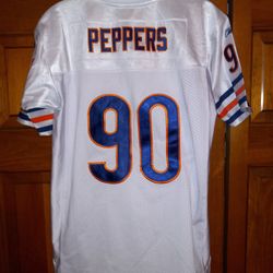 YOUTH XL (16-18) CHICAGO BEARS PEPPERS REEBOK JERSEY WITH SEWN ON LETTERS AND NUMBERS 