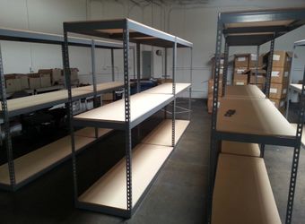 Industrial Racks 84 in W x 24 in D Used Heavy Duty 3 Tier Storage Shelving Stronger Than Homedepot Lowes And Costco Delivery Available