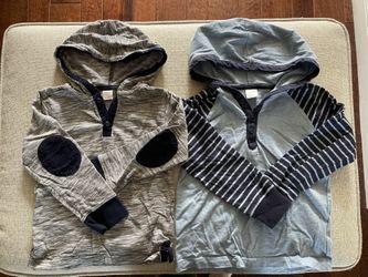 2 Gymboree Long Sleeve Hooded Shirts Size 5