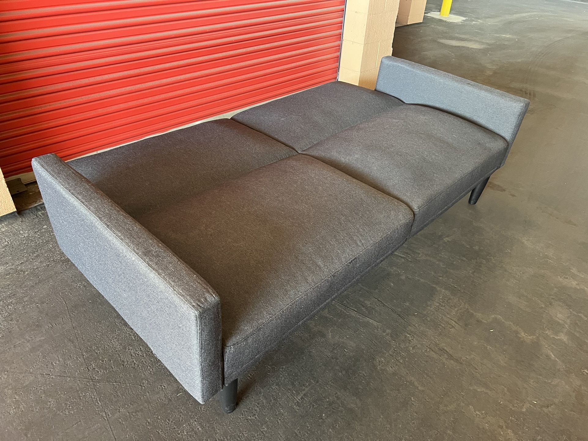 Target Room Essential Futon Sofa Bed With Arms Gray Color (Delivery