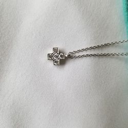 Tiffany's Vintage Platinum Cruciform Diamond Necklace 