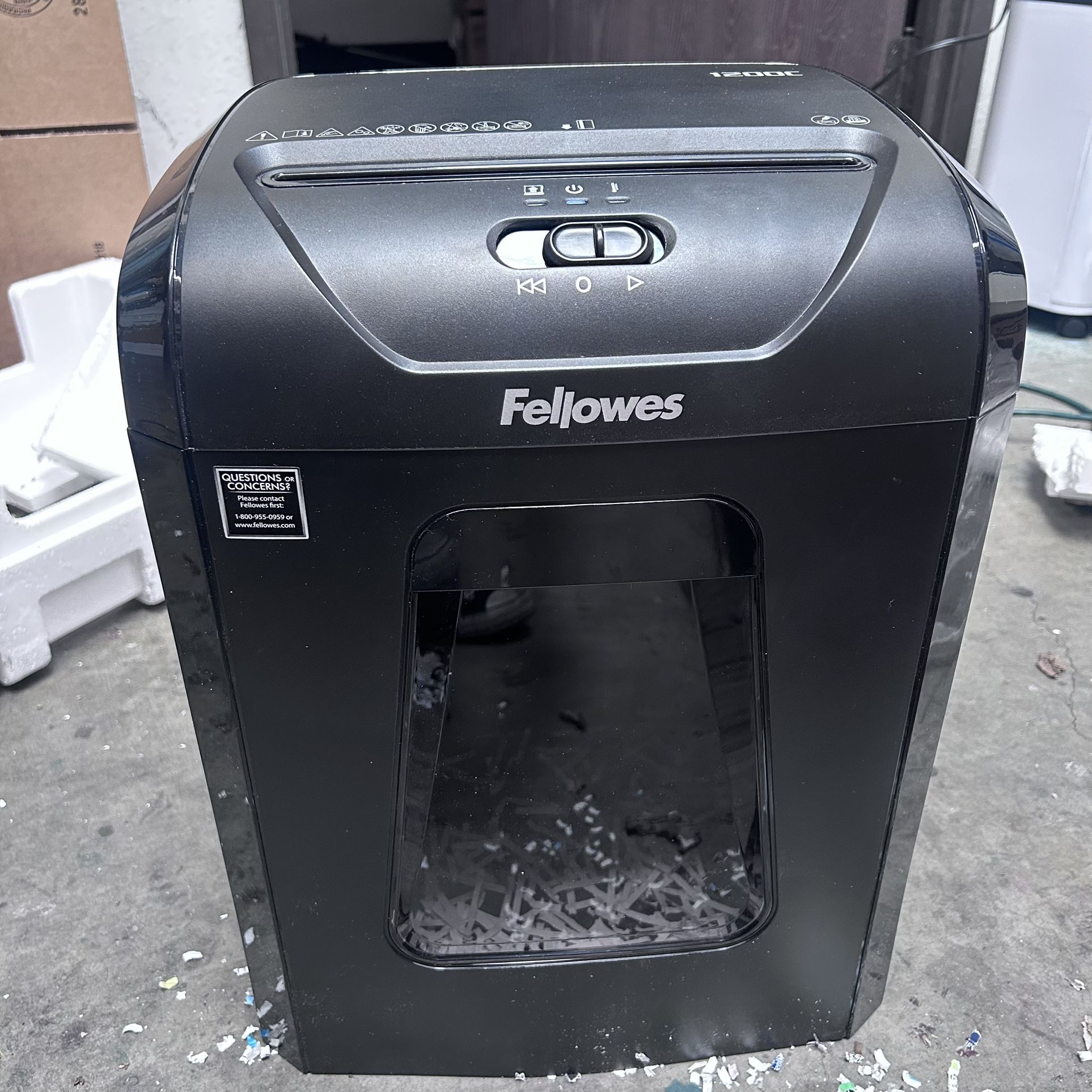 Slightly Used* PowerShred® 1200C Cross-Cut Shredder