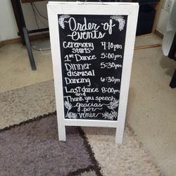 Double Sided Chalk Board Sign
