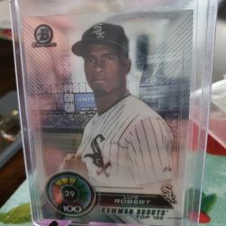 Luis Robert 2018 Bowman Chrome Top 100 Baseball Card 