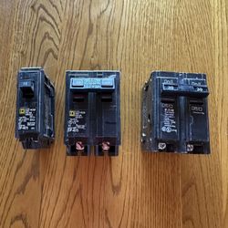 Breakers 15, 30, 60 Amp