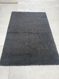 Dark Gray Shag Area Rug