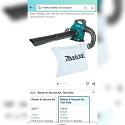 Makita Blower With Vacuum - Mulcher
