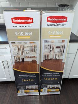 "NEW" Rubbermaid Expandable Closet KITS