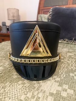 Black & Gold Marching Band / Drum Major Hat – Costume Accessory