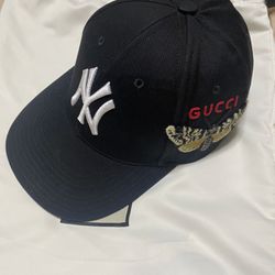 Gucci Yankees Hat With Butterfly Design