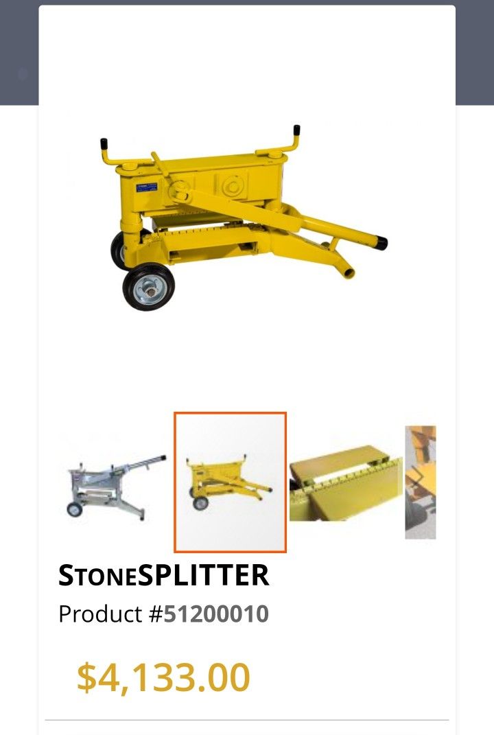 Hard scape Stone Splitter