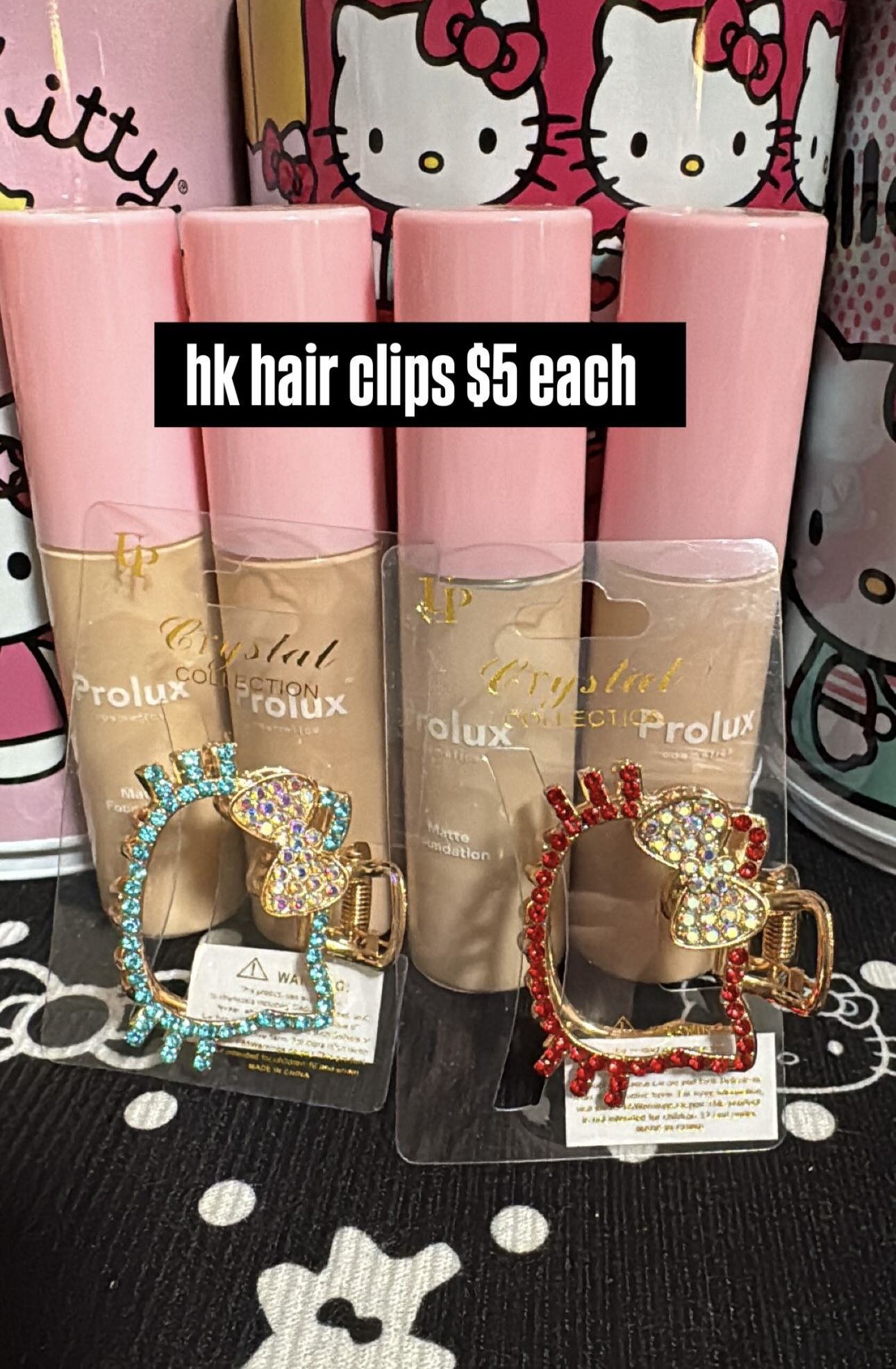 Hello Kitty Hair Clips $5 each 