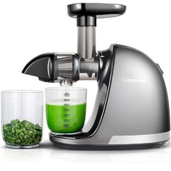 AMZCHEF Slow Juicer ZM1501 Gray 120v 150W Caliber Cold Press Masticating Juicer