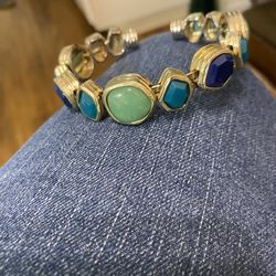 Silver Vintage Bracelet With Stones, Vintage Neckless